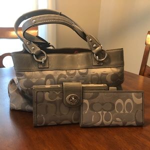 Coach Purse and Matching Wallet